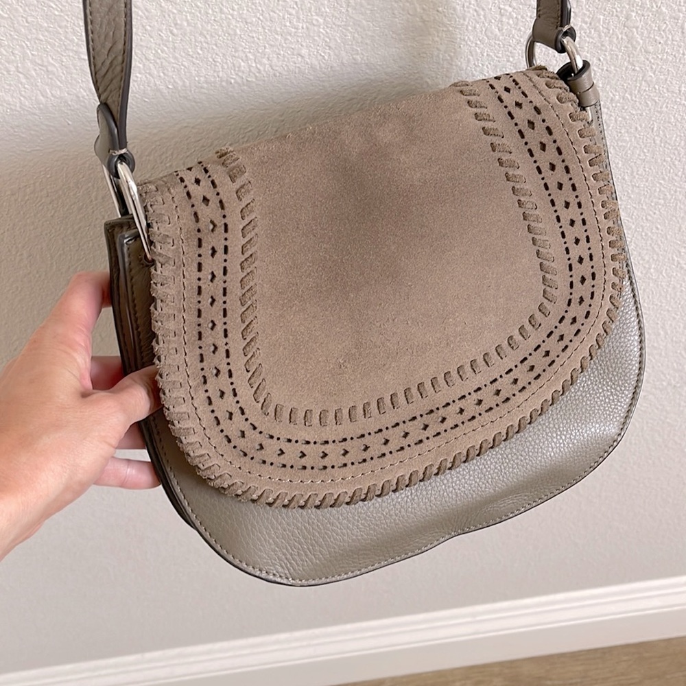 Vince Camuto Suede Crossbody Bag in color Foxy